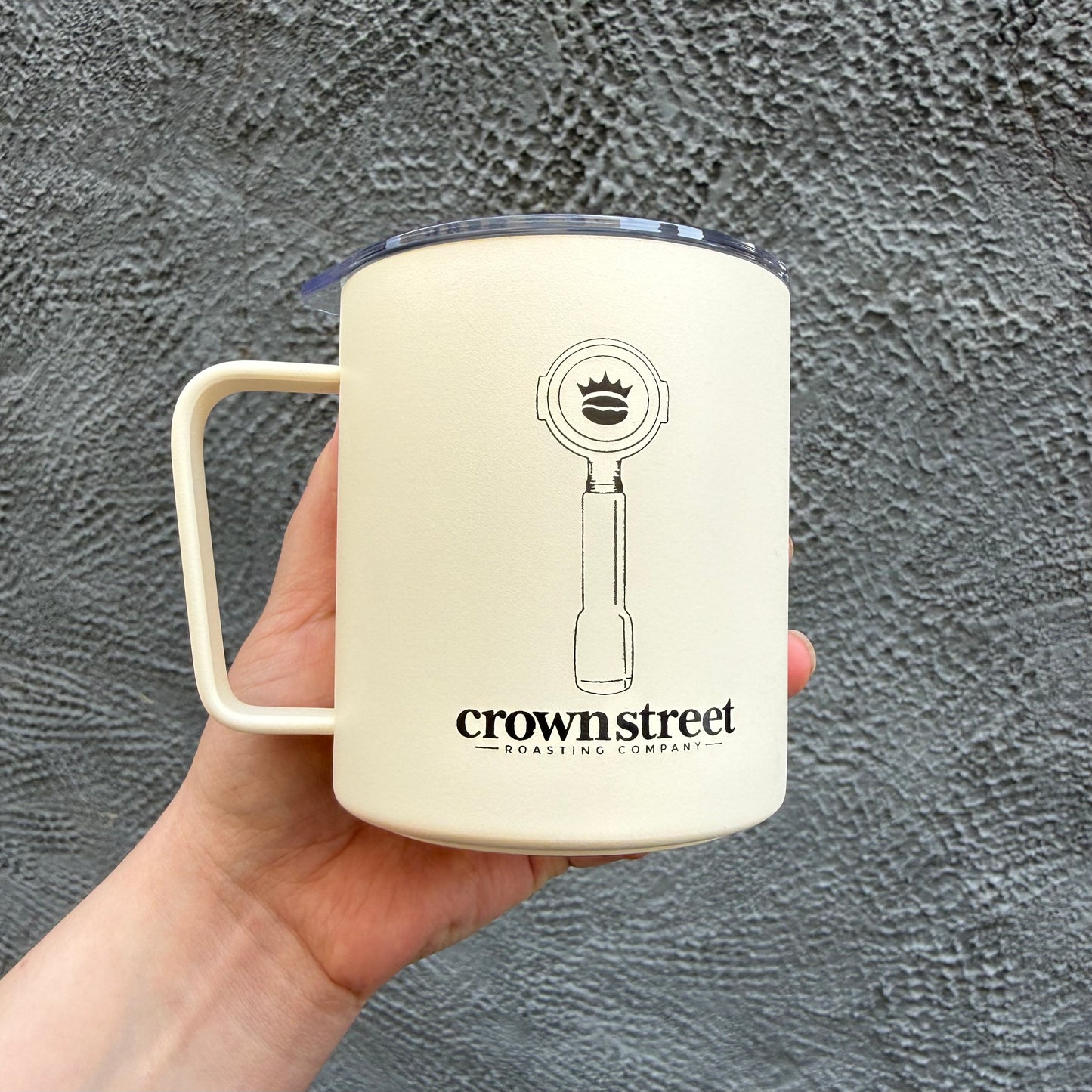 12oz Cream Logo Mug